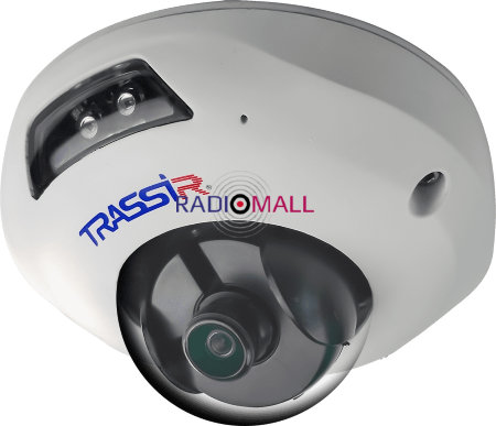 Видеокамера IP Trassir TR-D4121IR1 3.6-3.6мм цветная корп.:белый